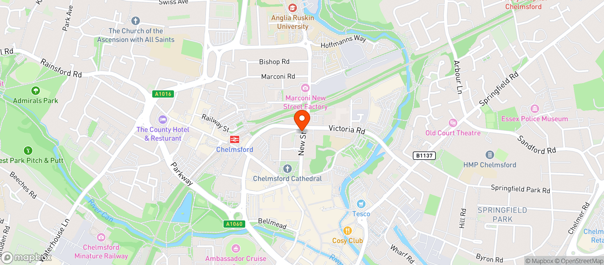Map showing The Wheatsheaf