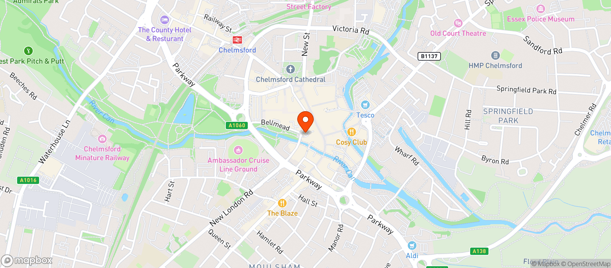 Map showing The Ivory Peg (wetherspoon)