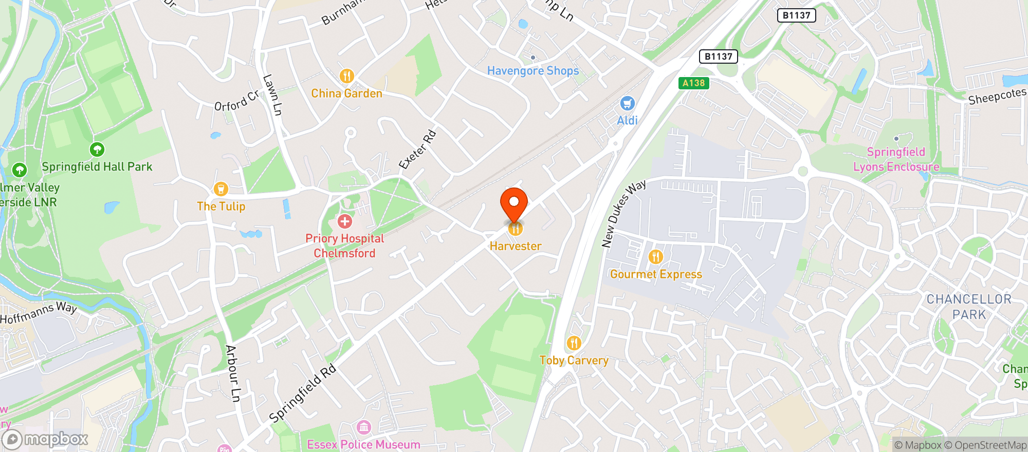 Map showing The Plough