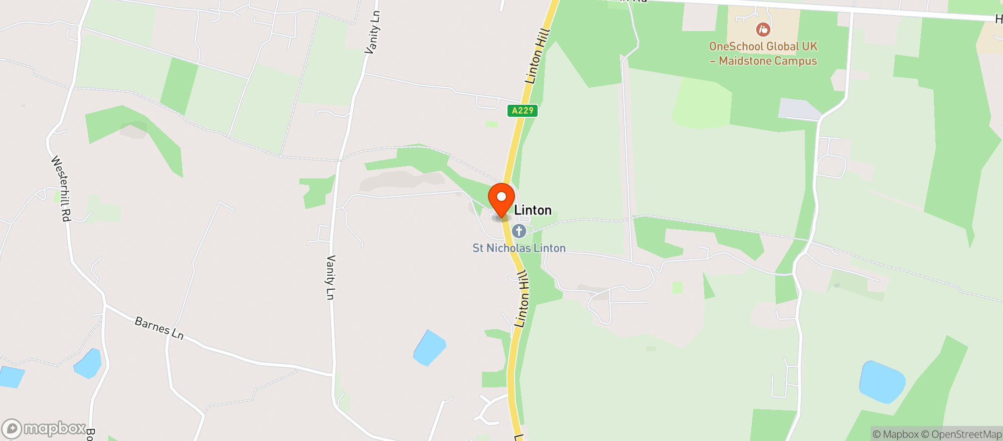 Map showing Bull Inn