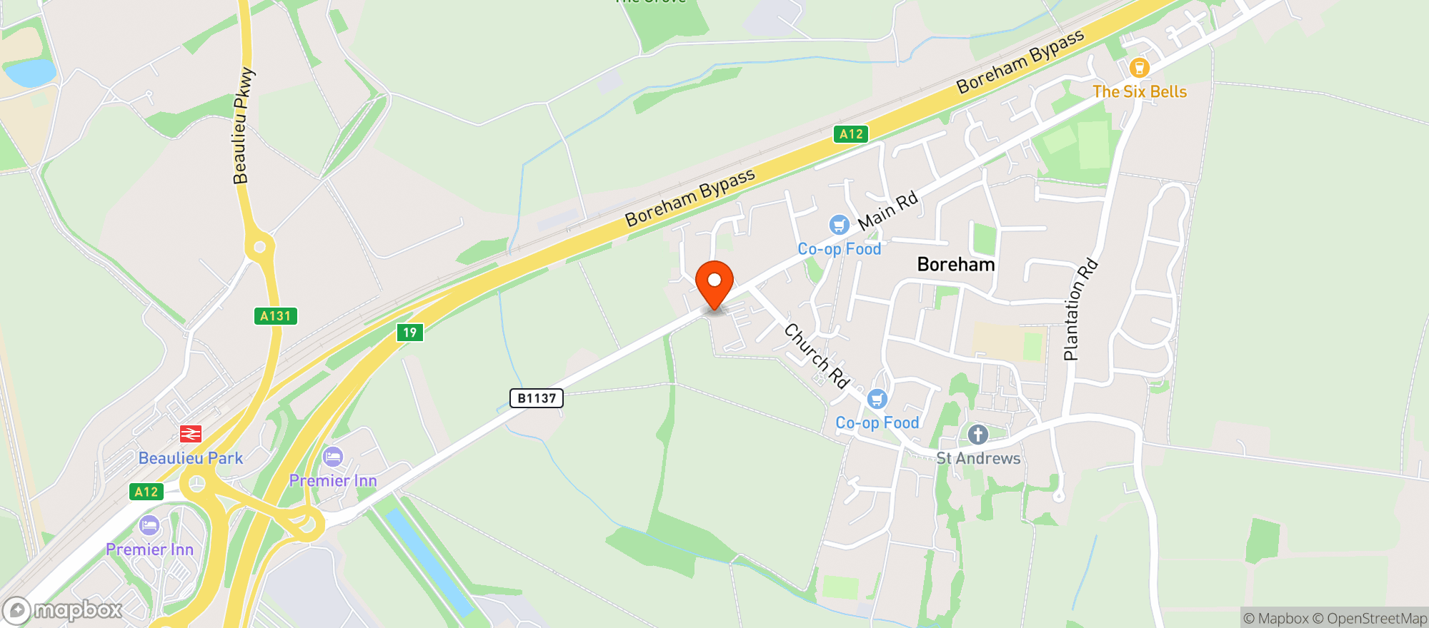 Map showing The Lion Inn