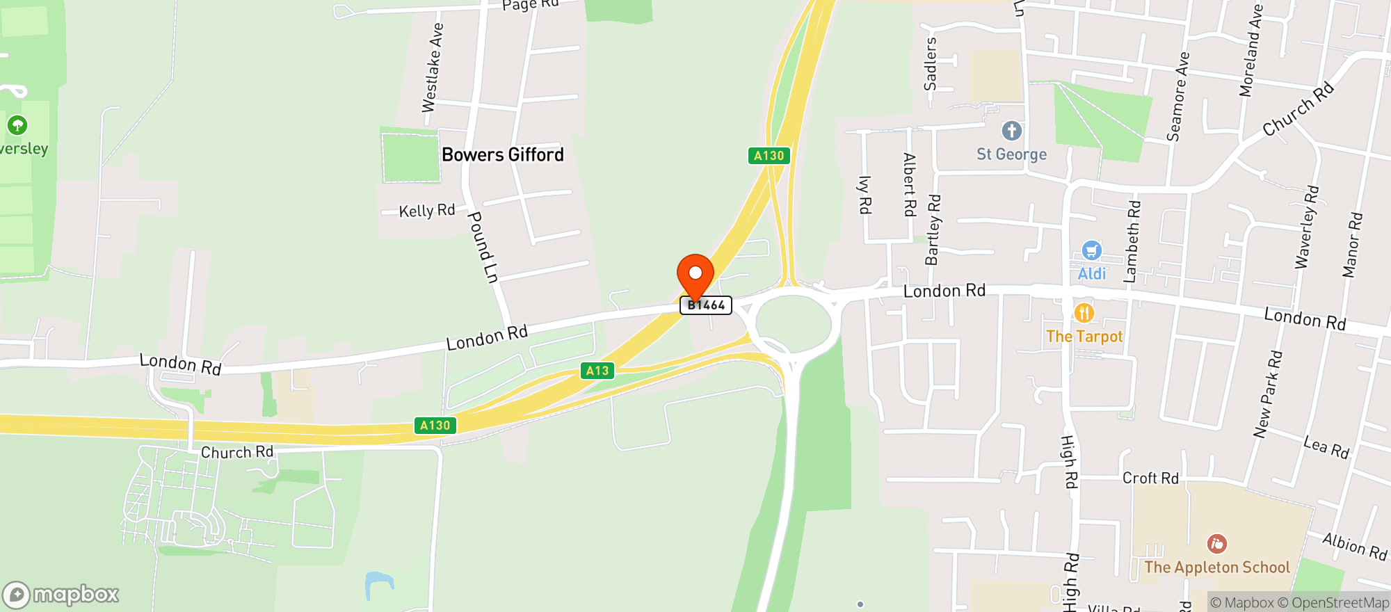 Map showing Harvester - Tarpot
