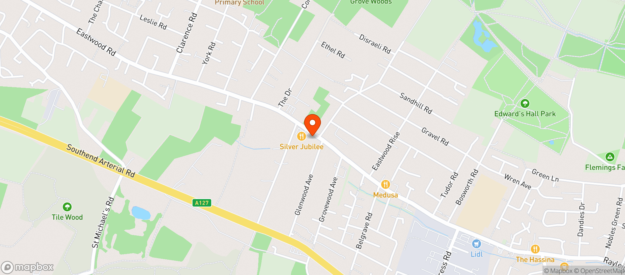 Map showing Miller & Carter - Leigh On Sea
