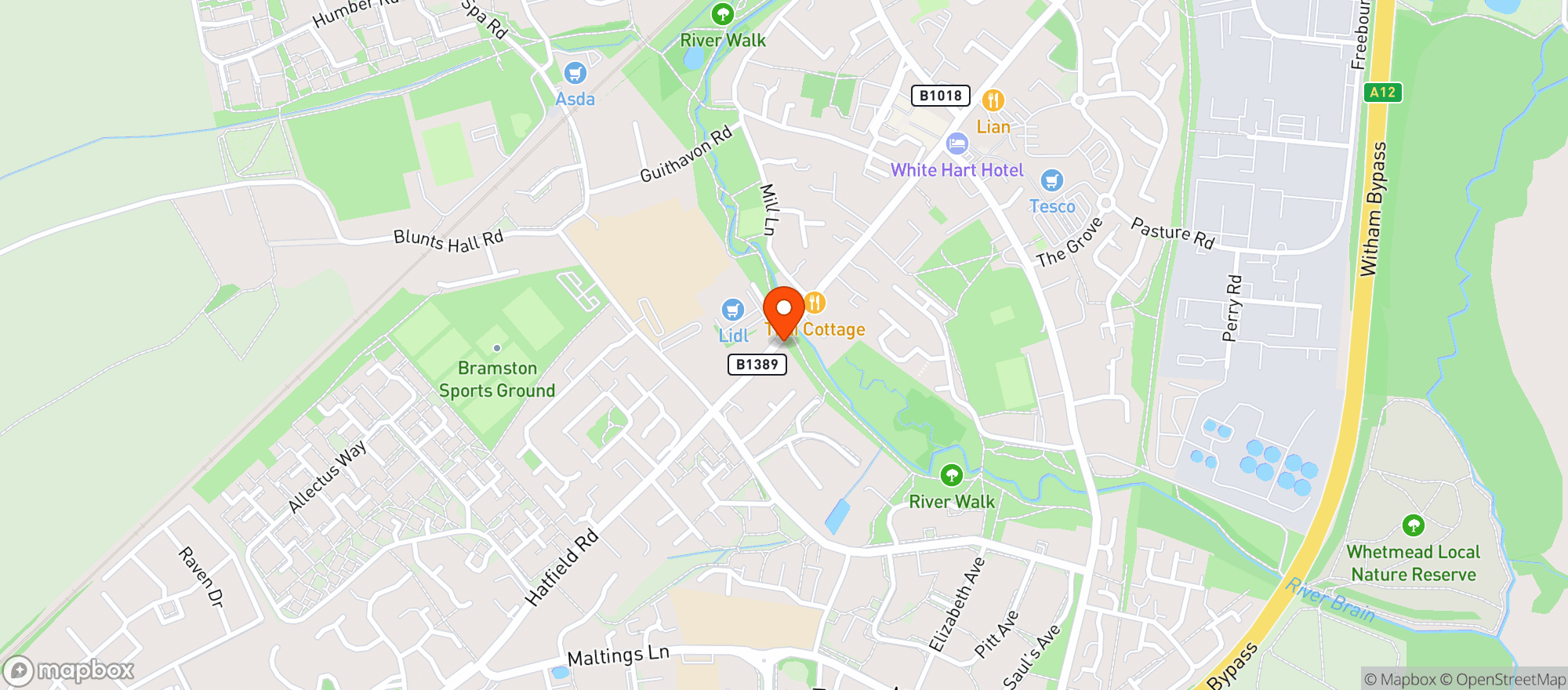 Map showing Lidl