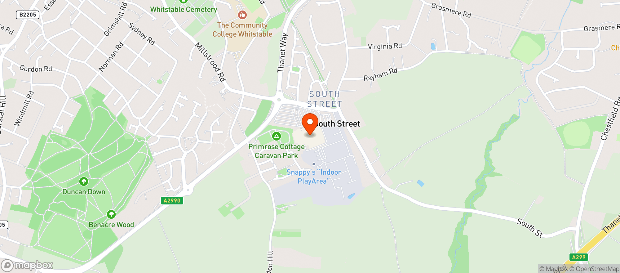 Map showing Tesco