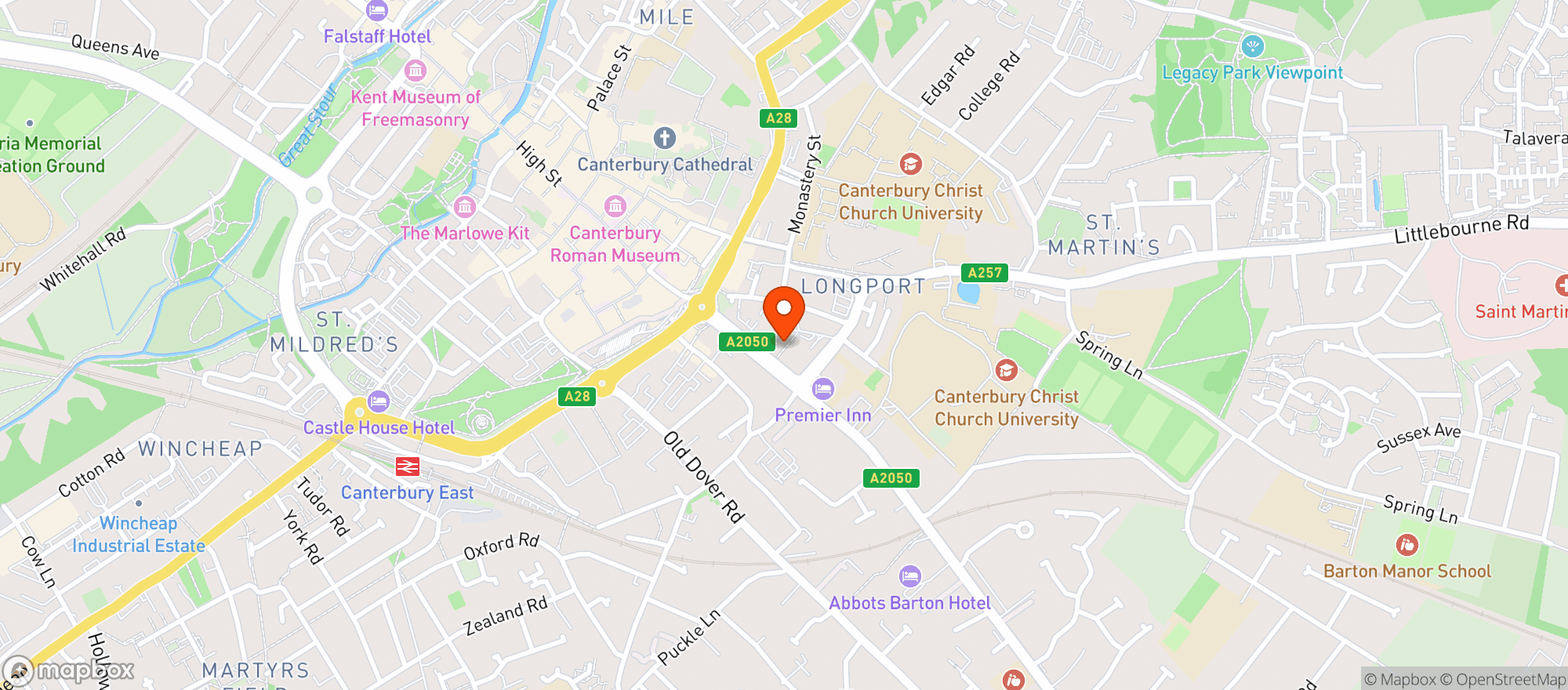 Map showing Waitrose Cheltenham