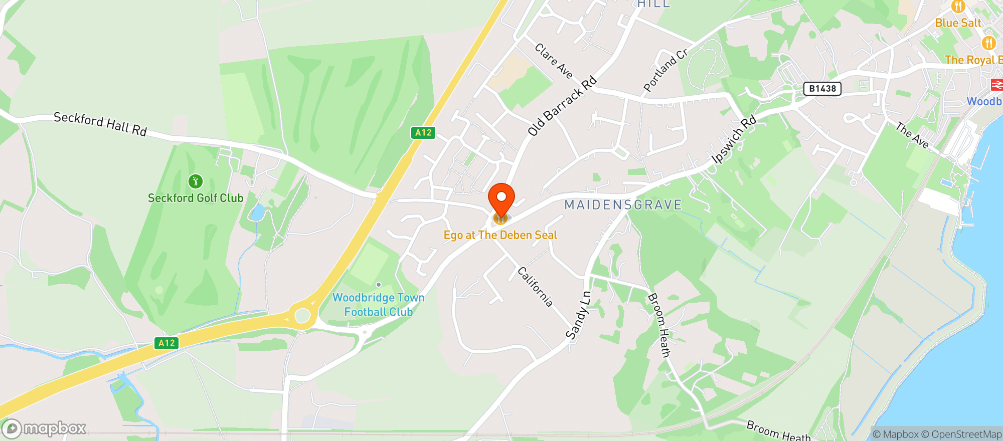Map showing Vinatge Inns