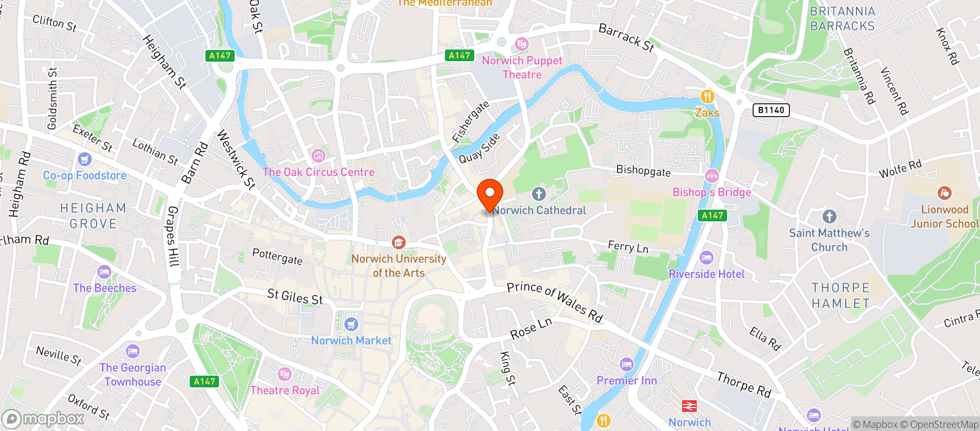 Map showing Melville And Sons