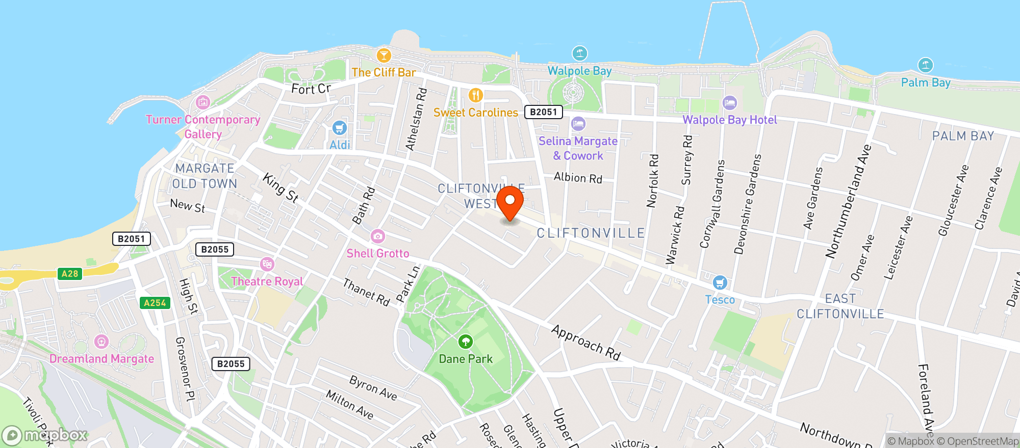 Map showing Bar Nicoletta