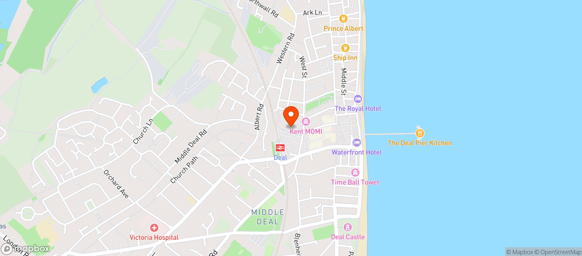 Map showing Sainsburys Deal