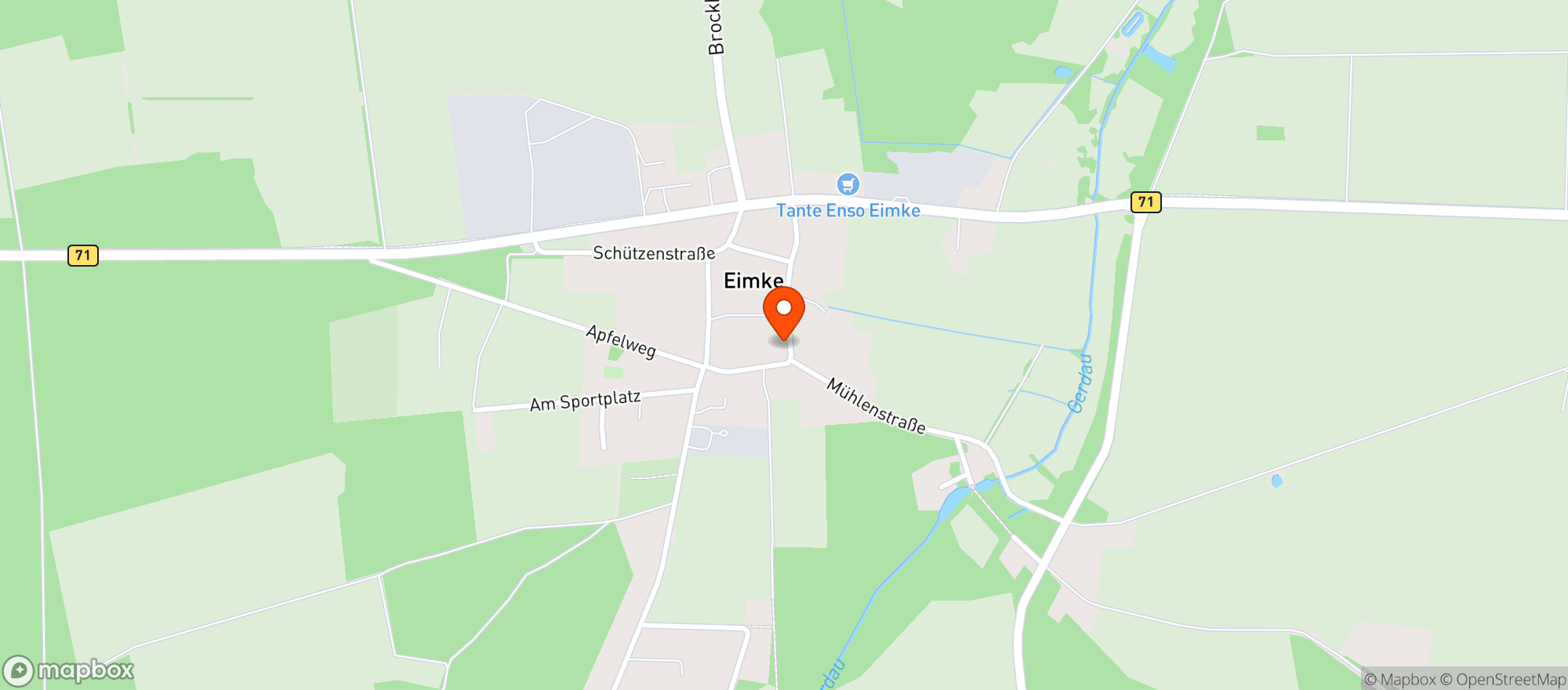Map showing Hotel Wacholderheide