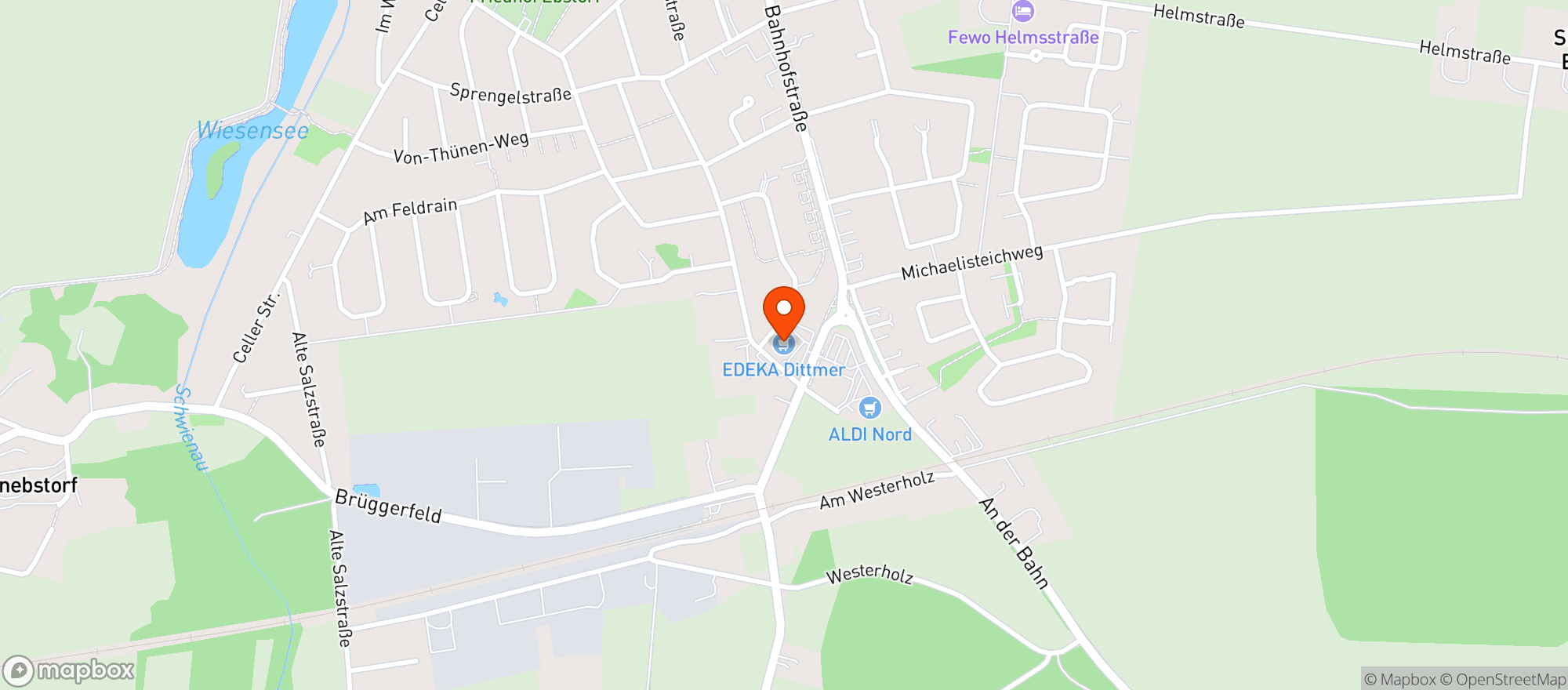Map showing Edeka Dittmer