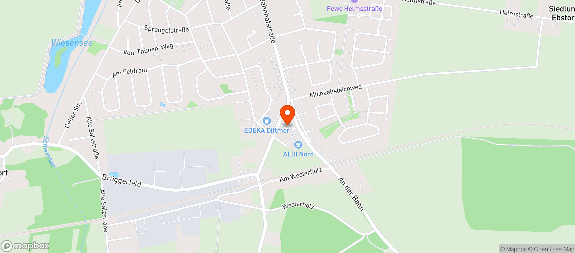Map showing Hol' Ab! Getränkemarkt