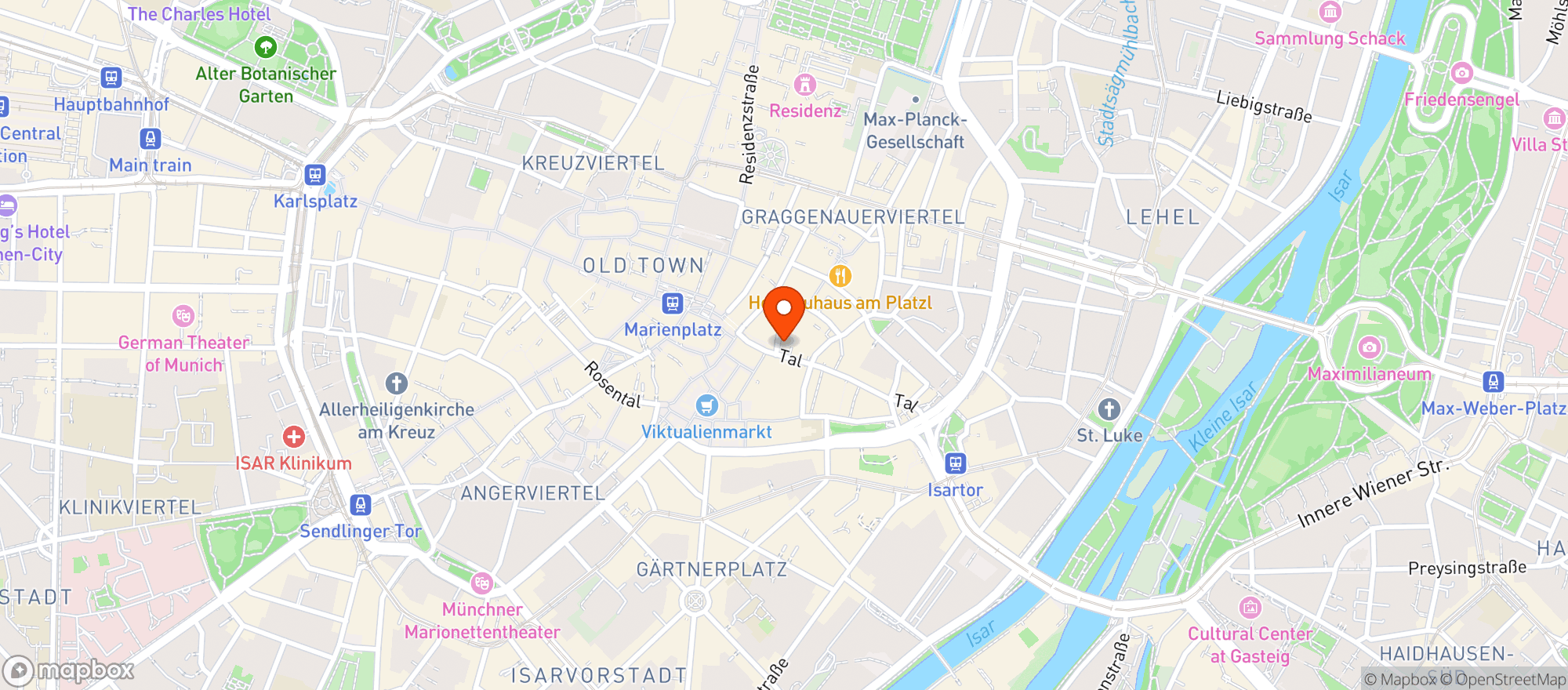 Map showing Schneider Bräuhaus