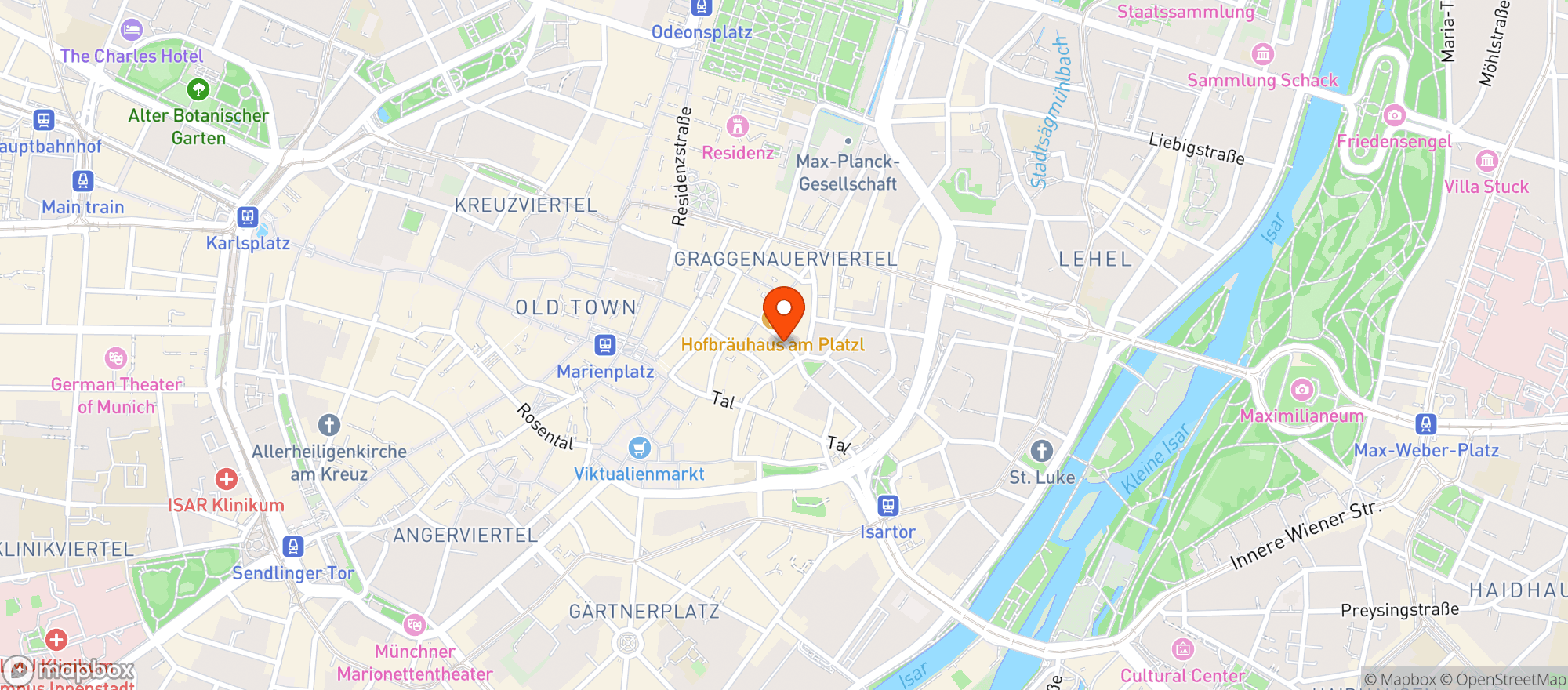 Map showing Griabig Weinbar