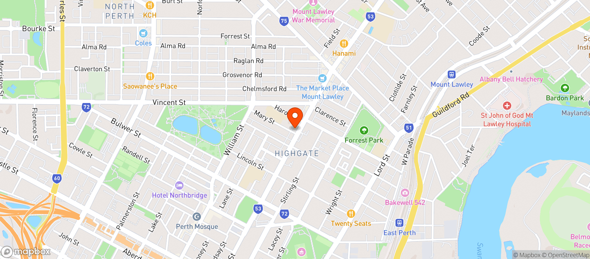 Map showing el Publico