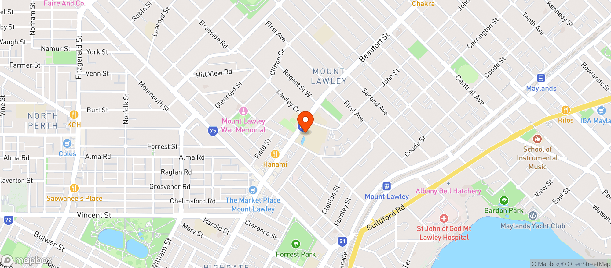 Map showing The Legit Wine Co