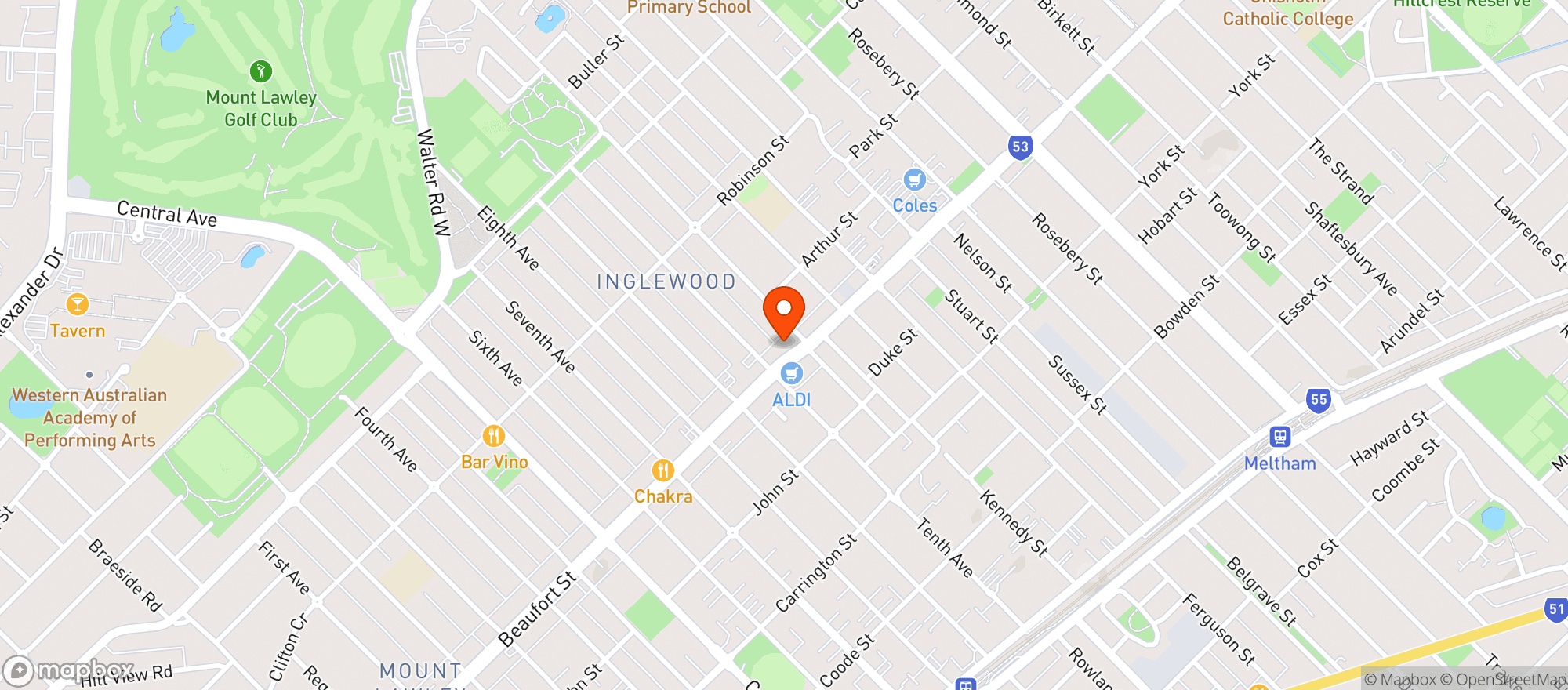 Map showing Devine Cellars