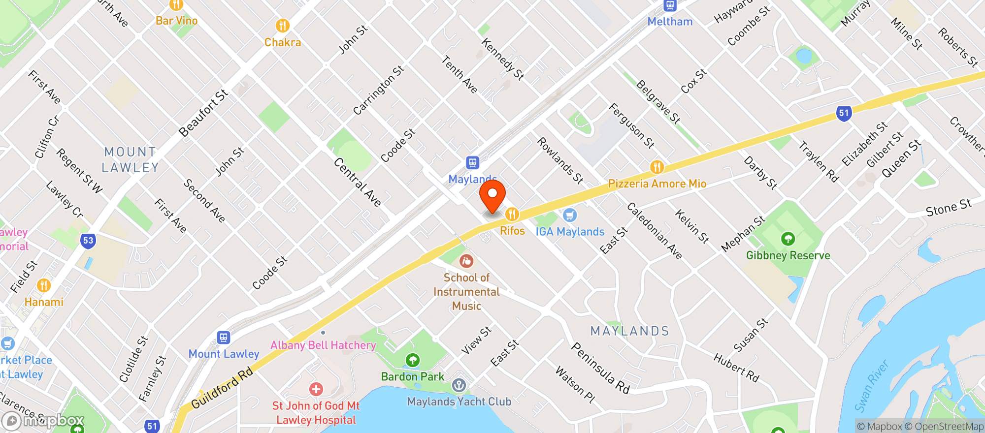 Map showing The Seasonal Brewing Co