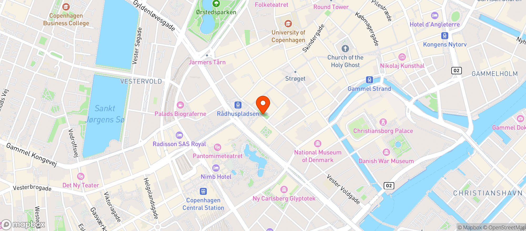 Map showing Gloria Biograf