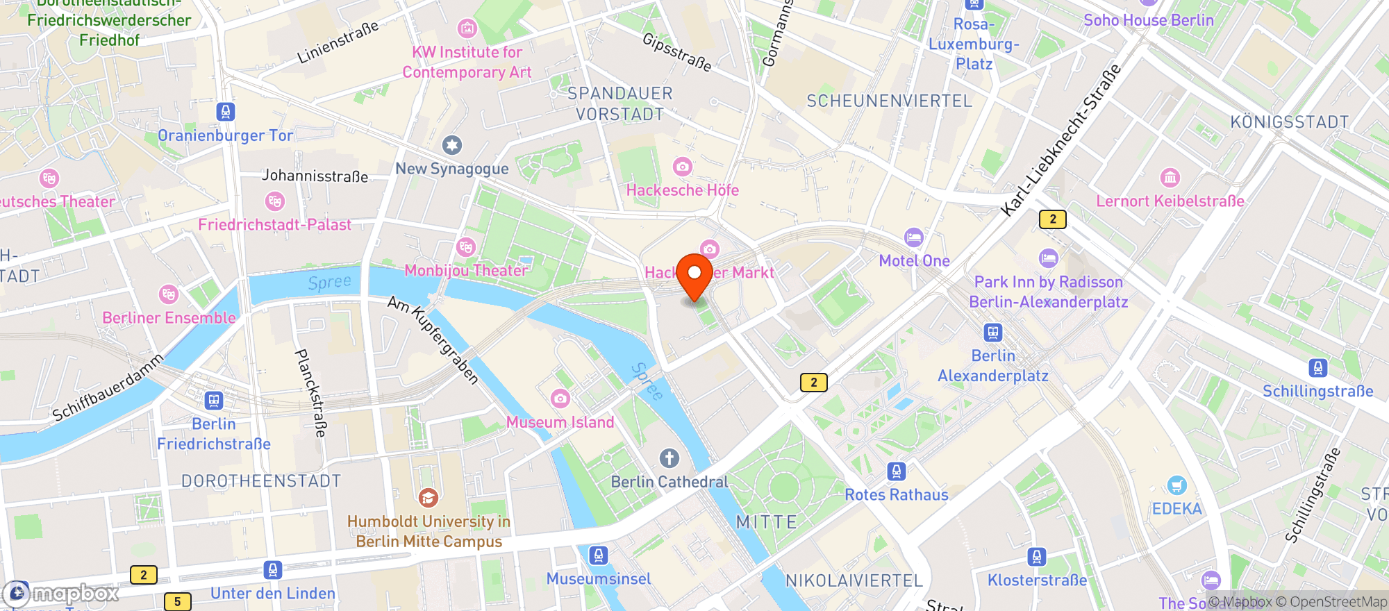 Map showing La Siesta