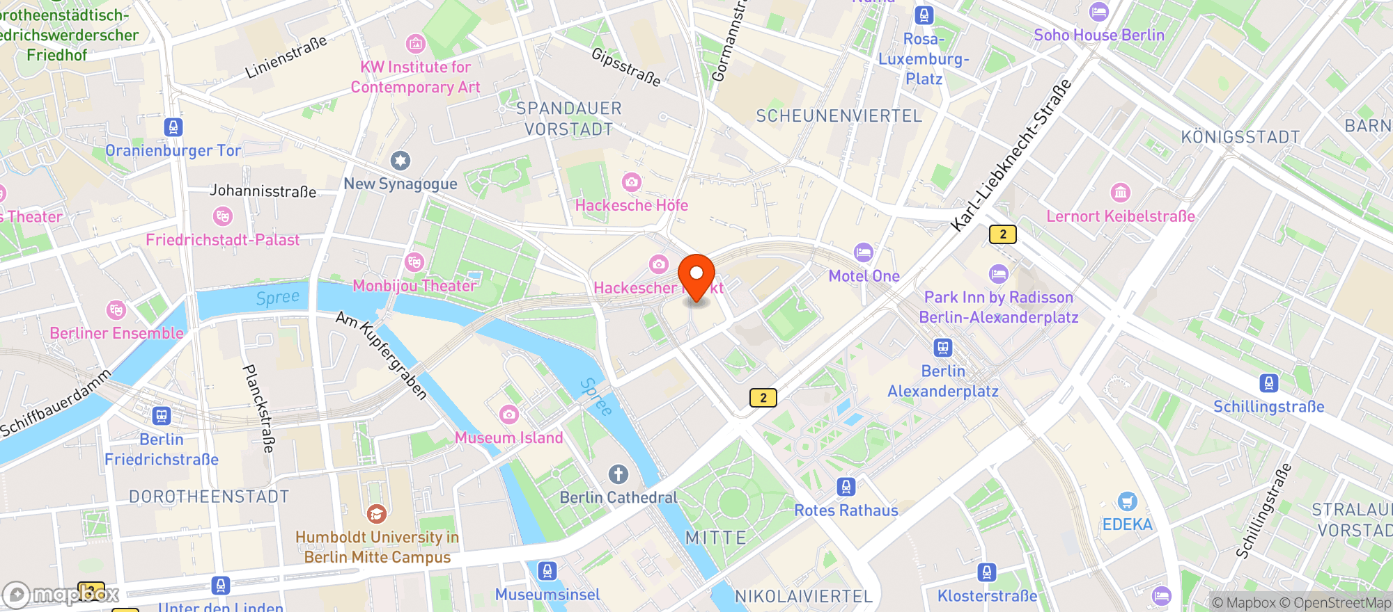 Map showing Rewe City
