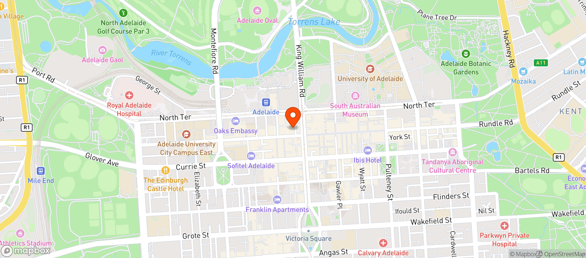 Map showing La Buvette