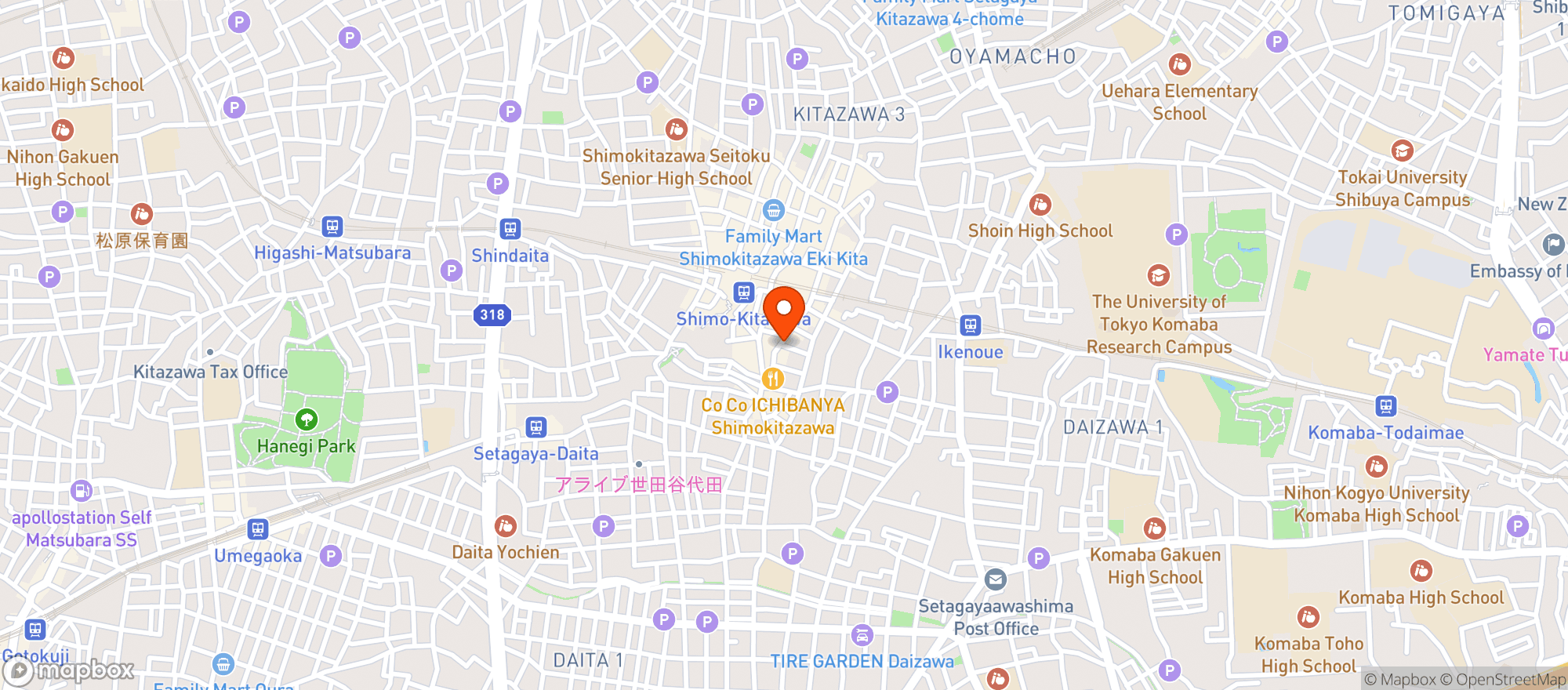 Map showing Kebap Chief (ケバブシェフ)