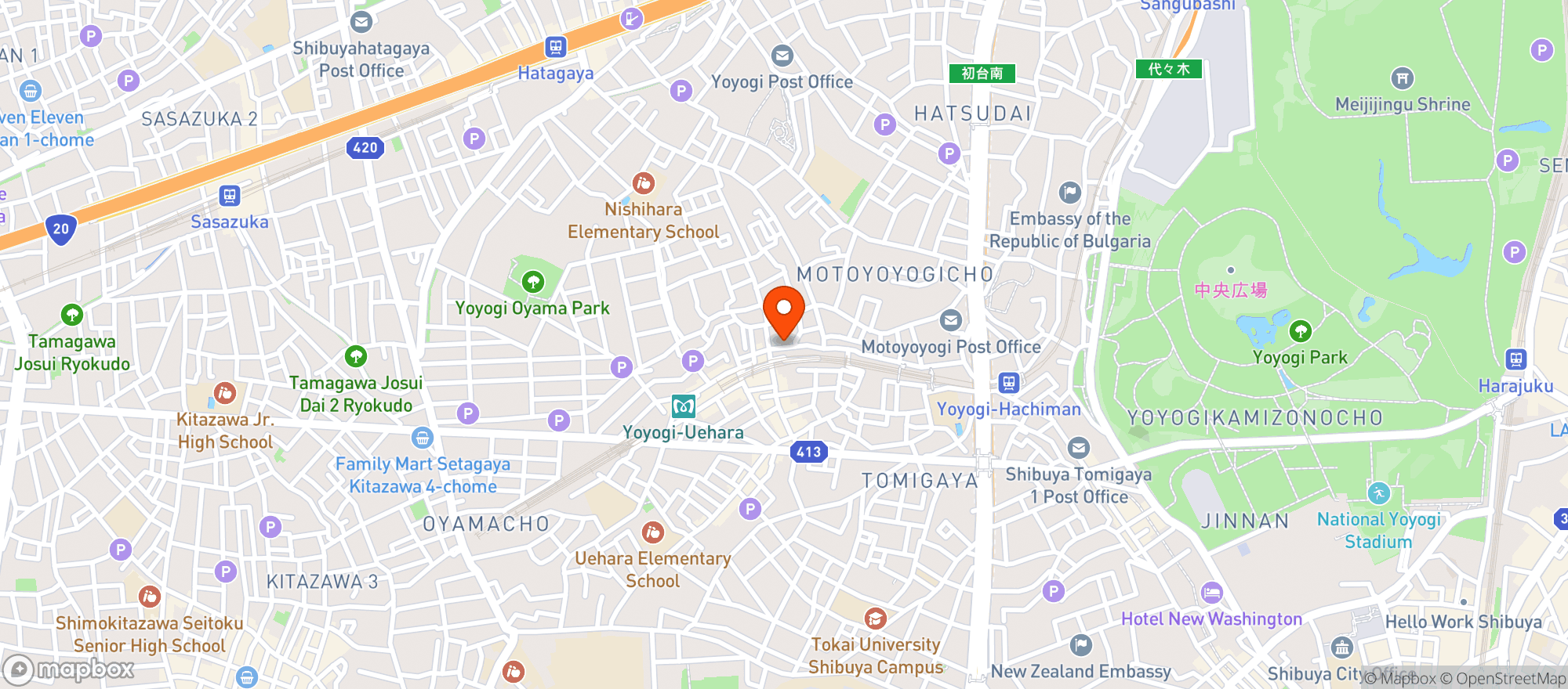 Map showing Japanese Soba Noodles Tsuta (japanese Soba Noodles 蔦)