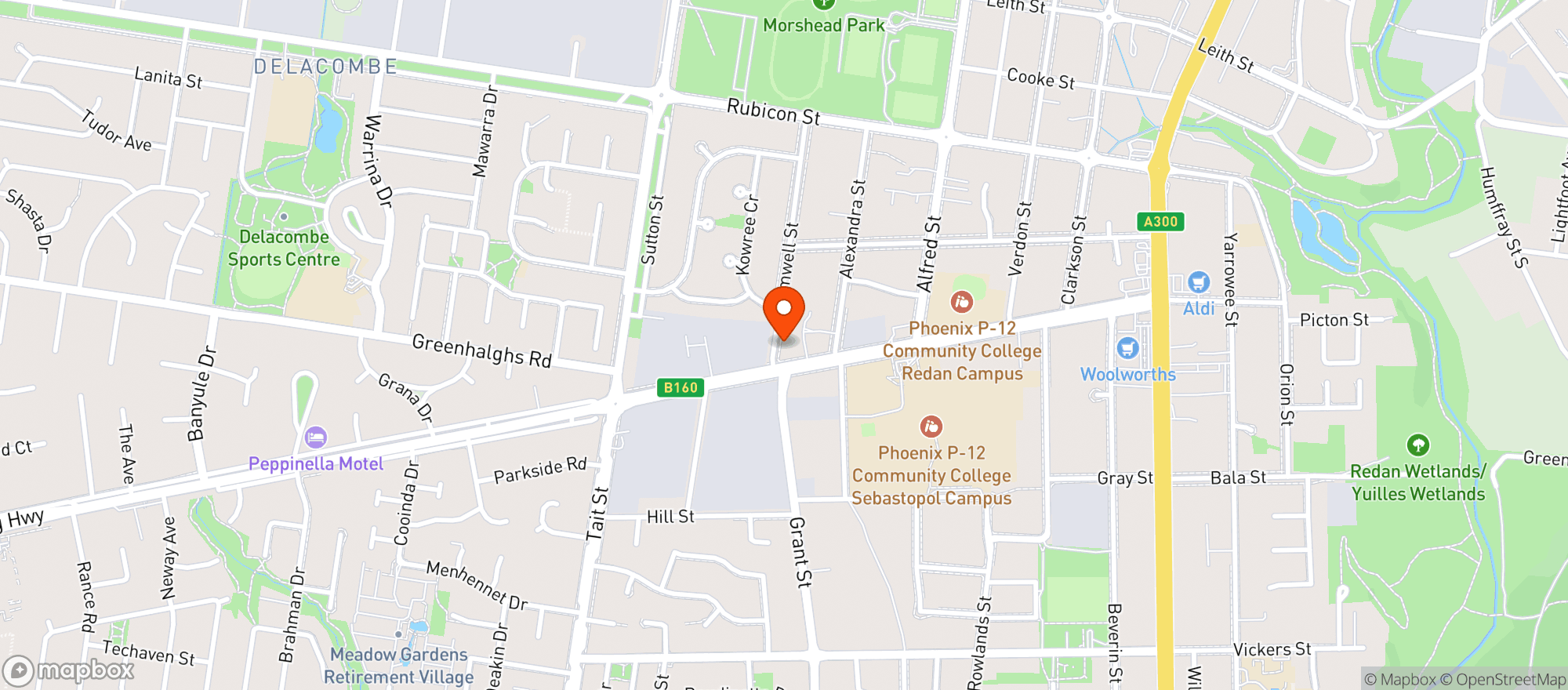 Map showing Liquorland Sebastopol