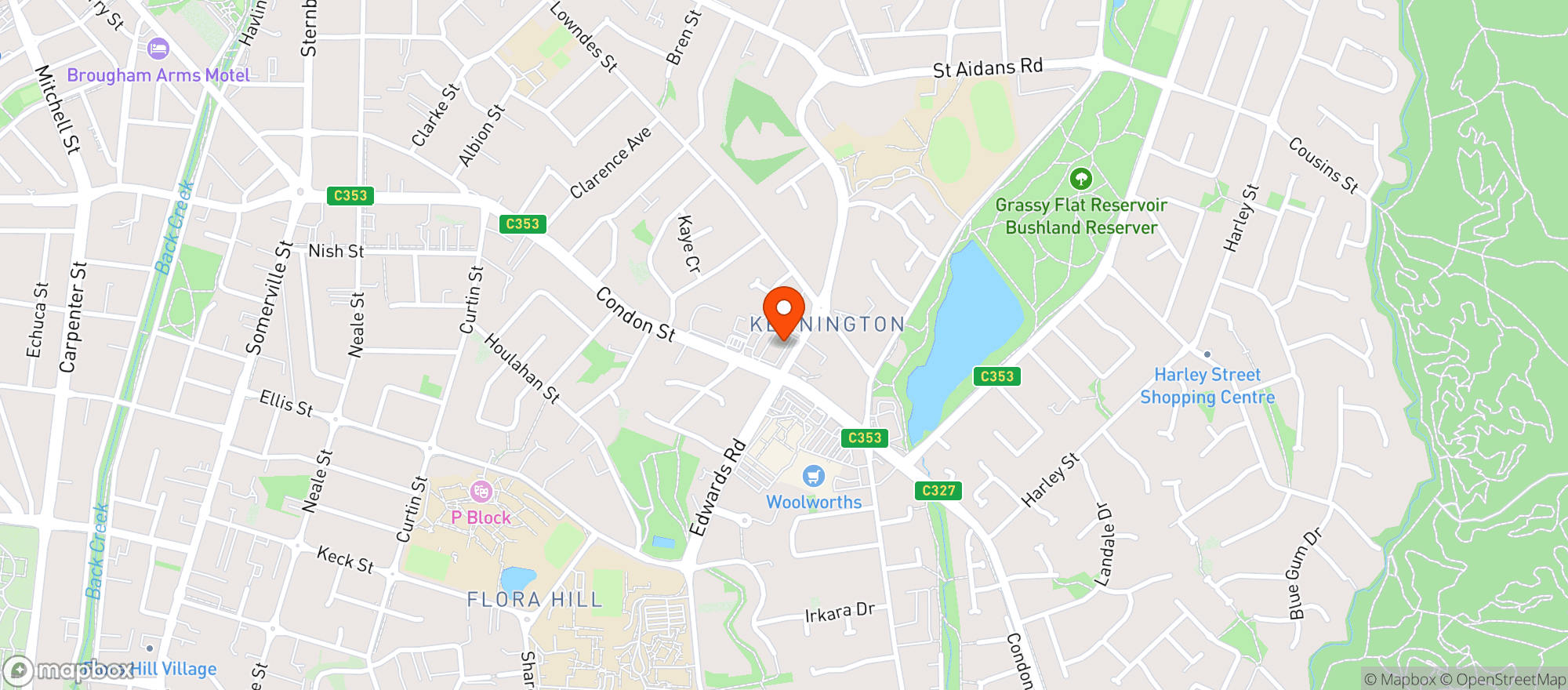 Map showing Top Dog Liquor Strathdale