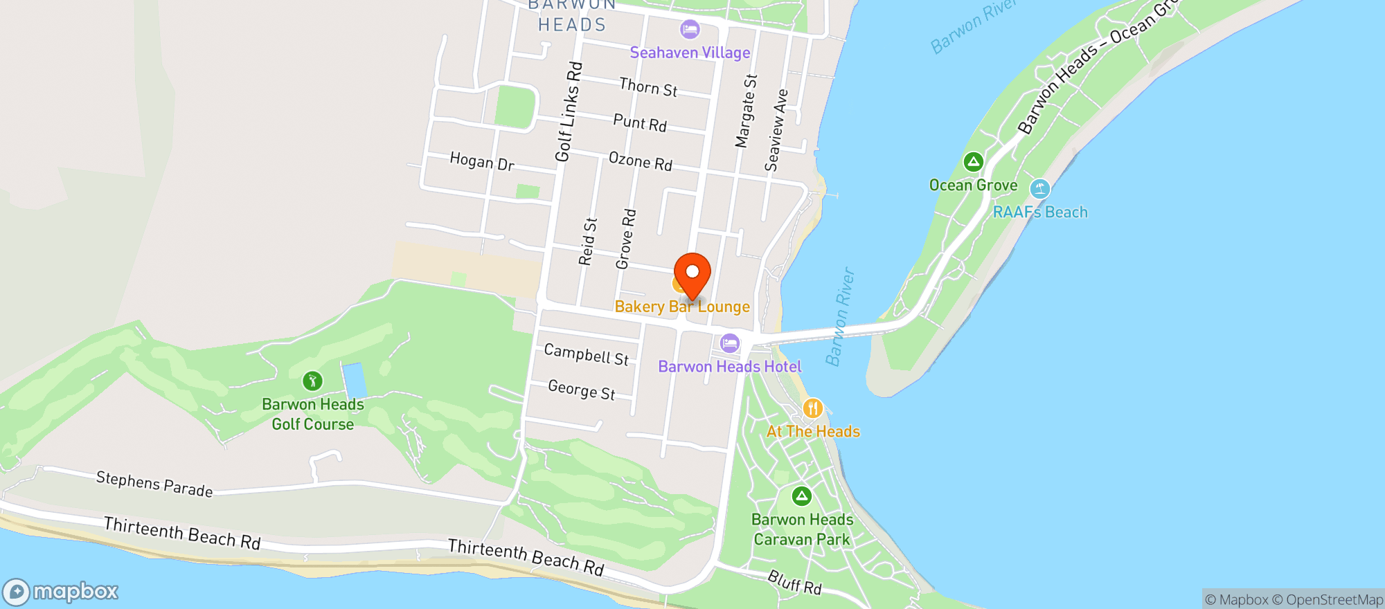 Map showing Beach House