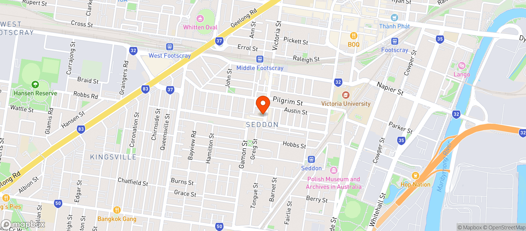 Map showing The Vin Wine & Spirits