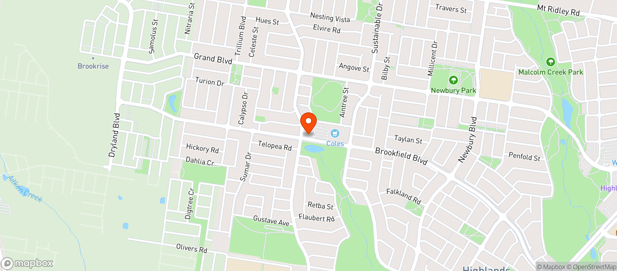 Map showing Liquorland Craigieburn Village