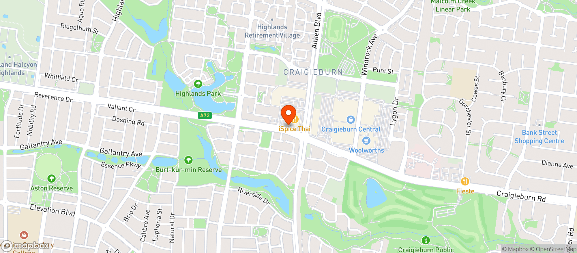 Map showing Harry Brown Craigieburn