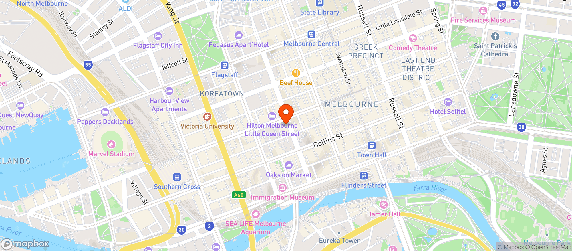 Map showing Red Spice Road