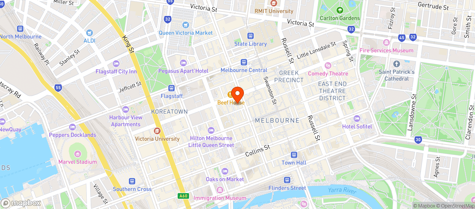 Map showing Whitehart