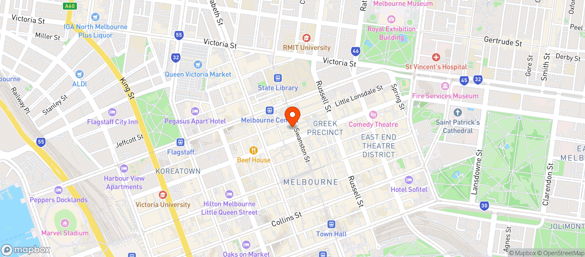 Map showing Cheek