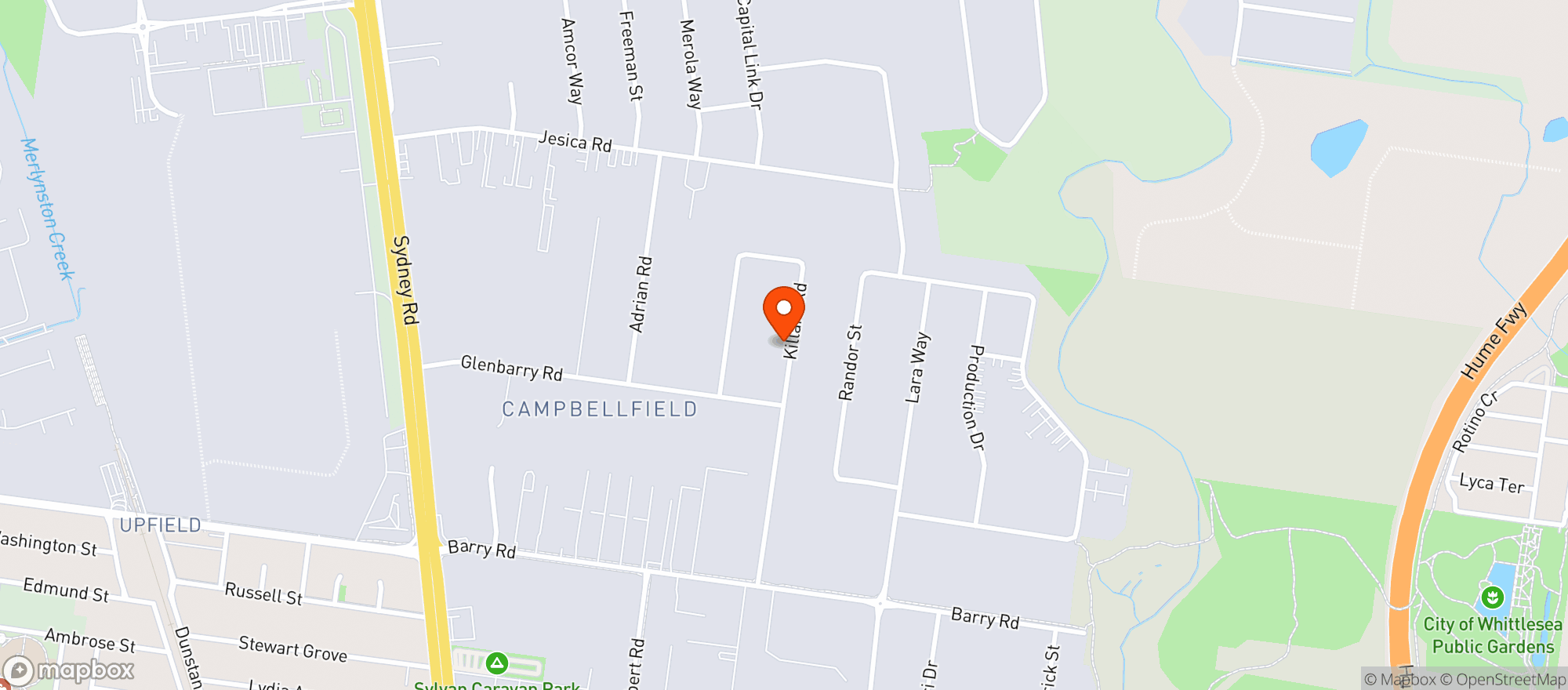 Map showing Liquorland Campbellfield