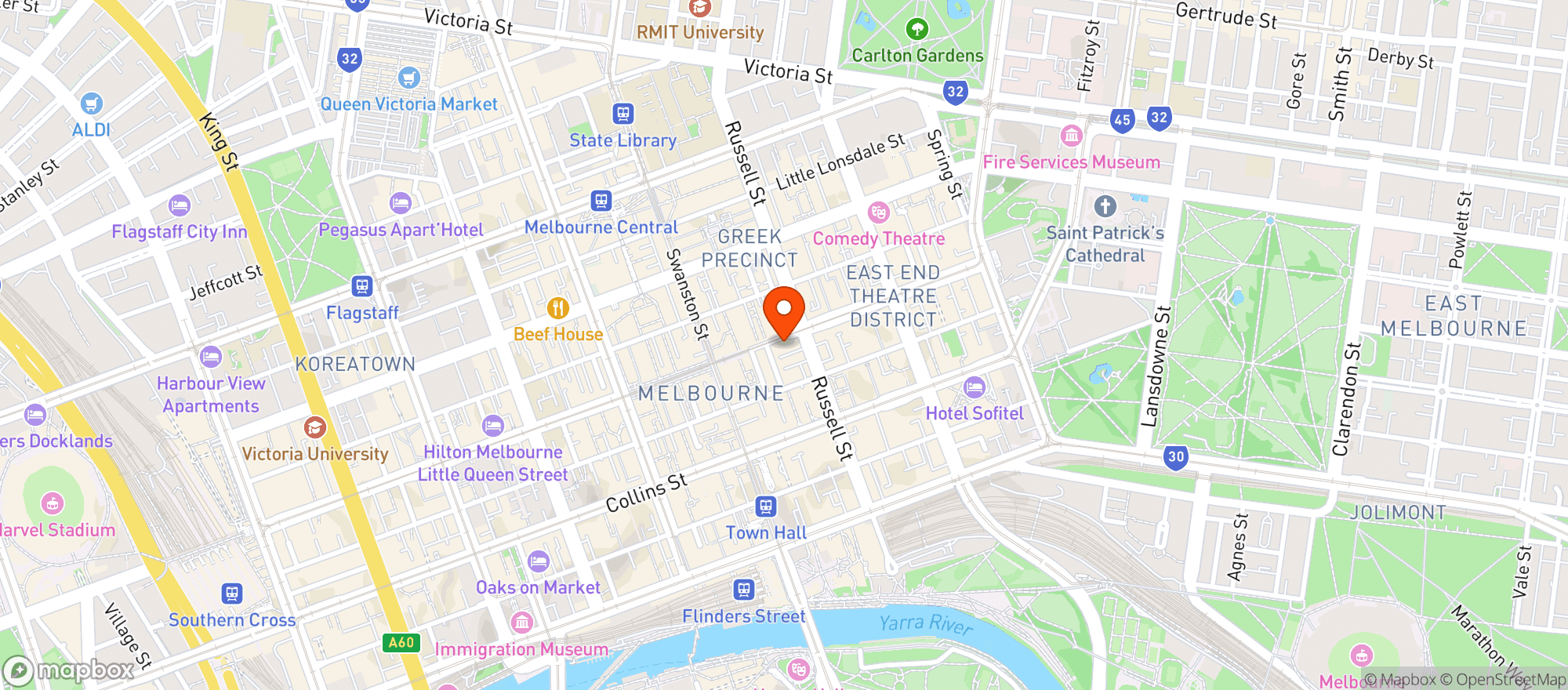 Map showing The Carlton Club