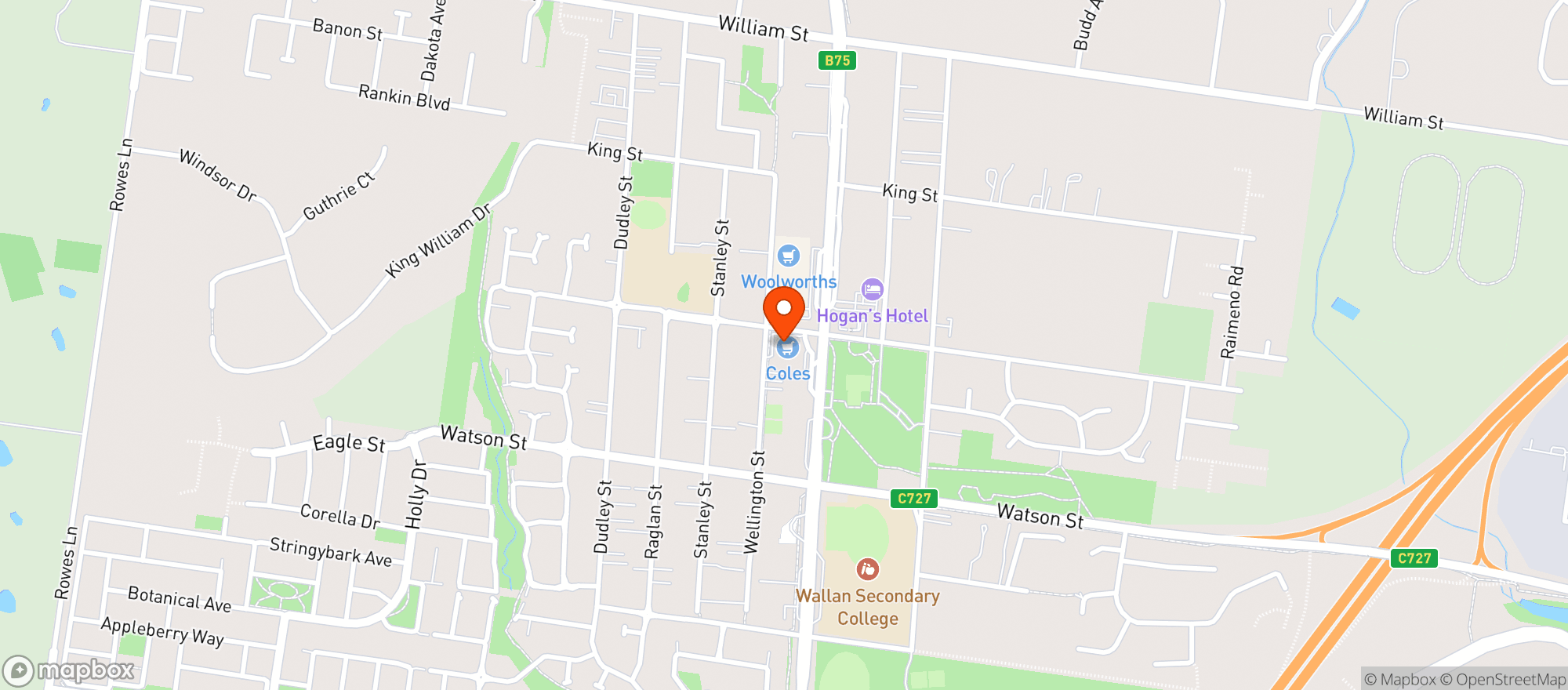 Map showing Liquorland Wallan