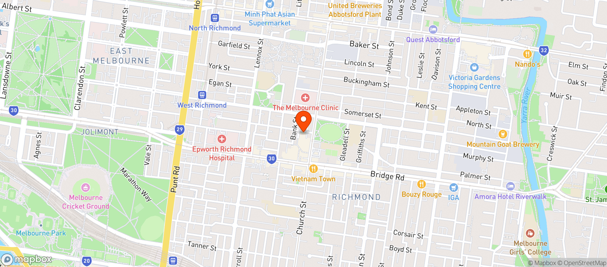 Map showing Liquorland Richmond