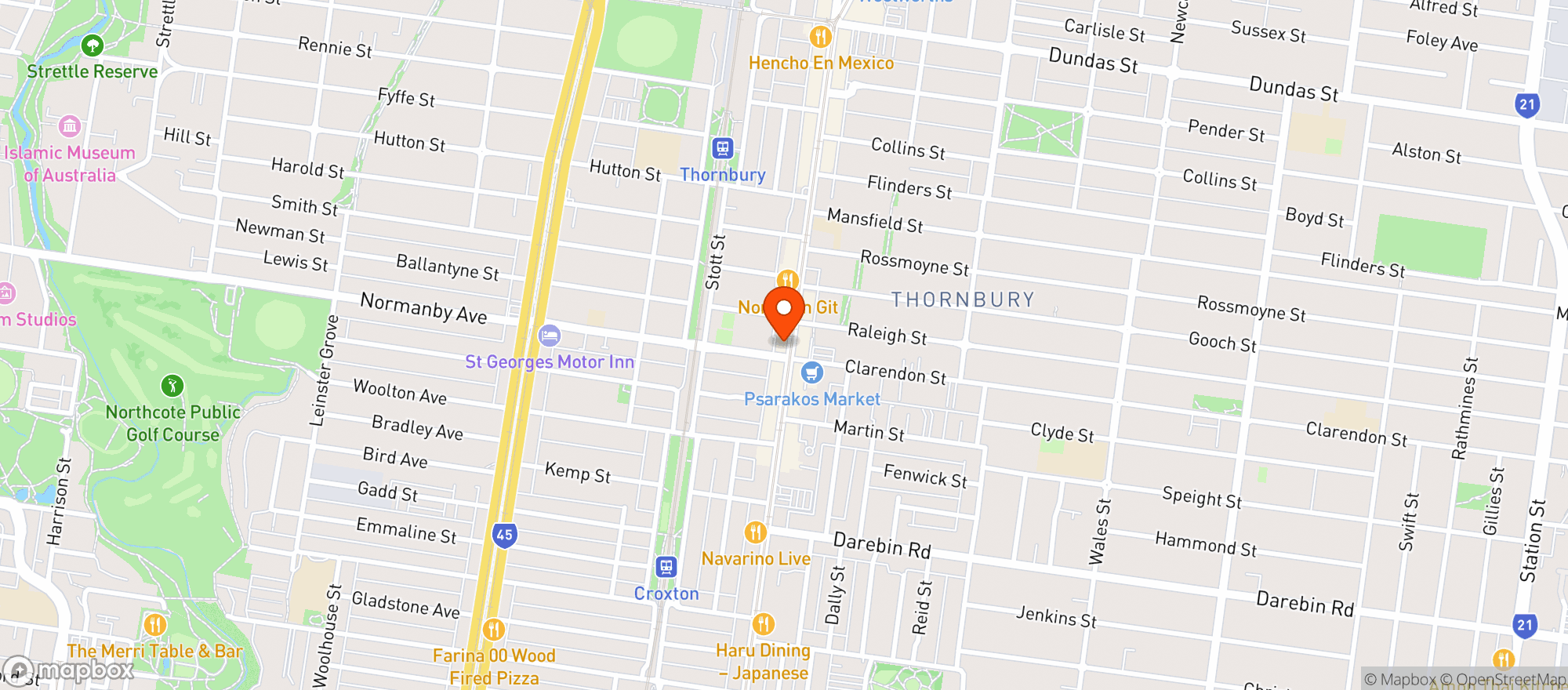 Map showing Cafe Gummo