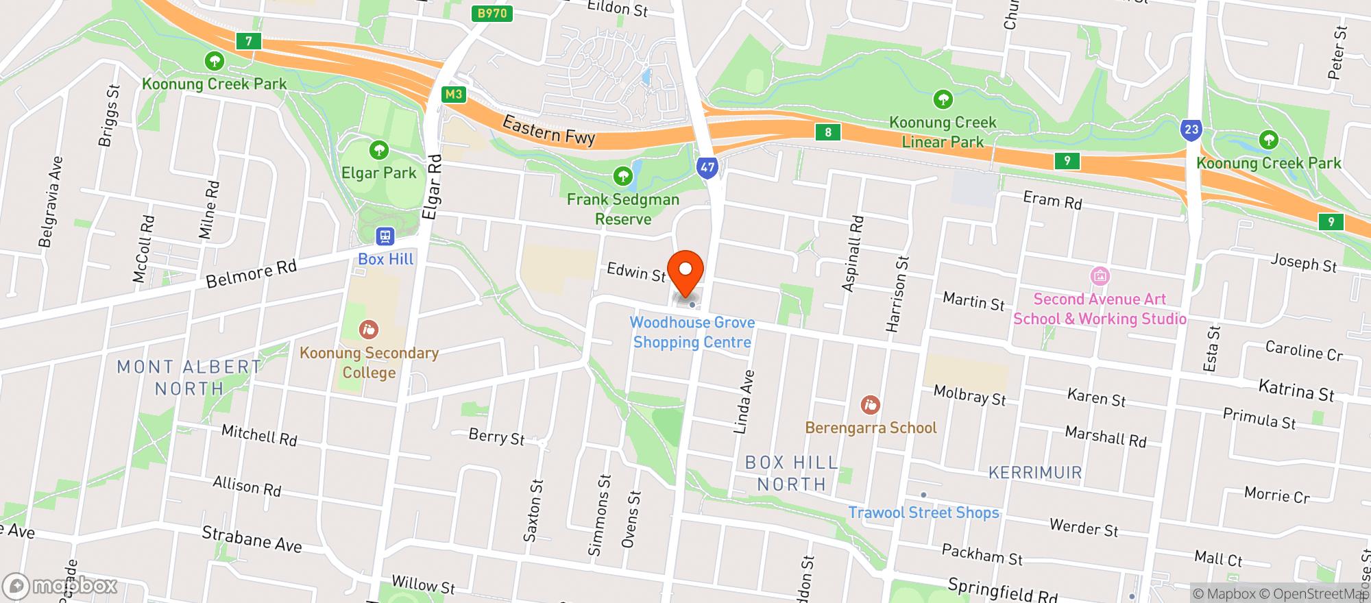 Map showing Hyperstar Bottle Shop