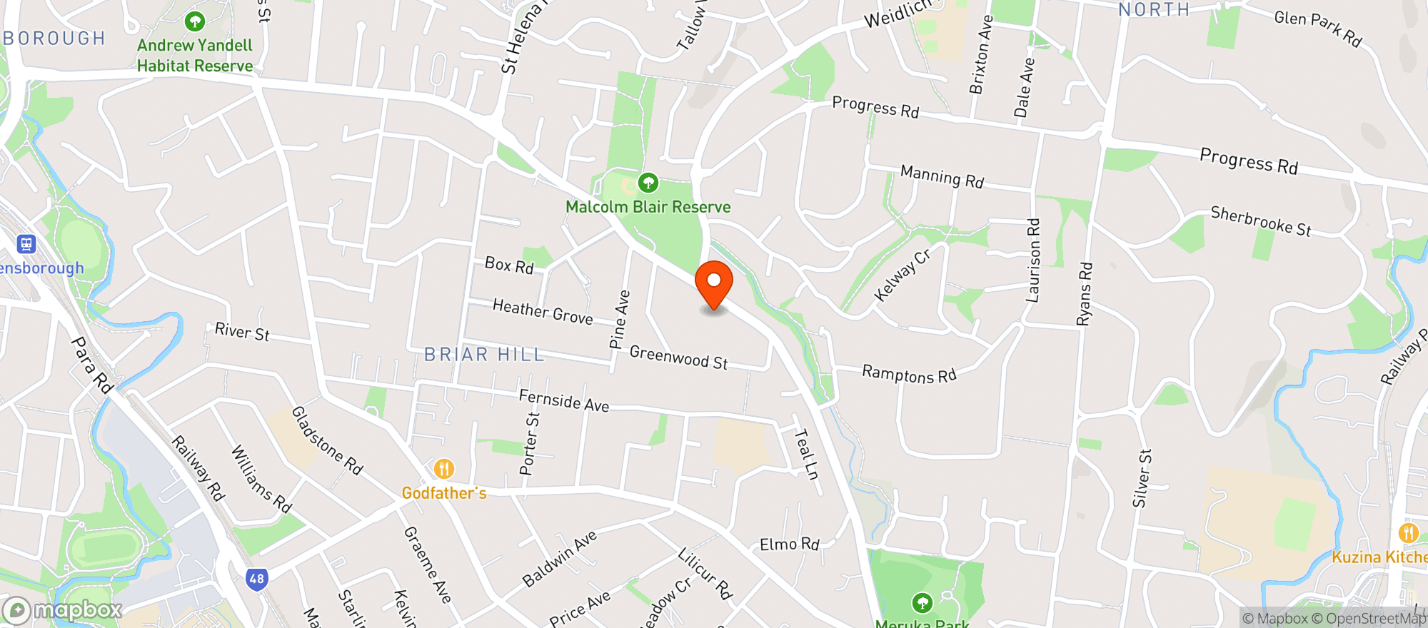 Map showing Liquorland St Helena