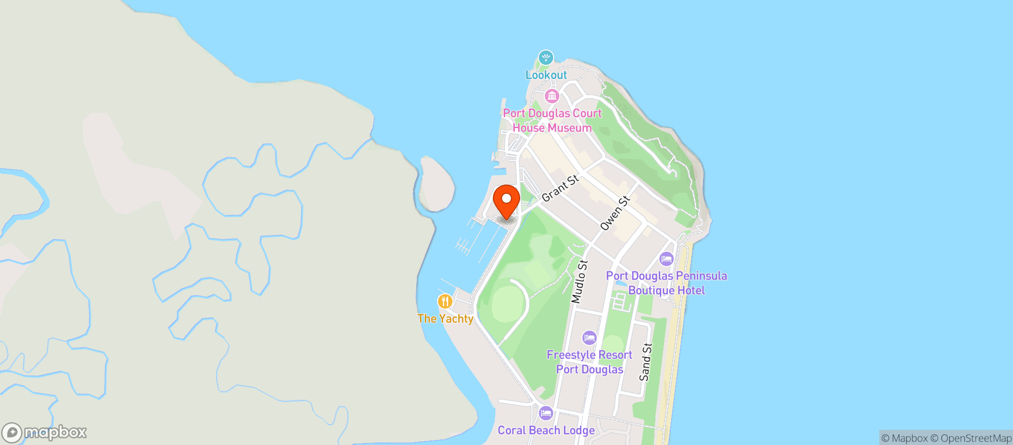 Map showing Hemingway's Brewery