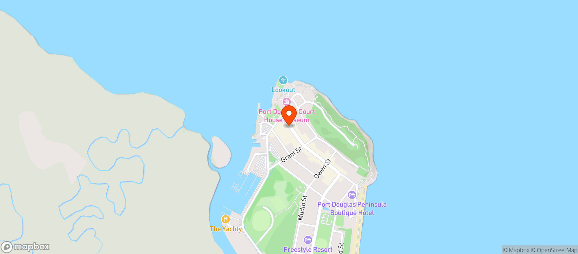 Map showing The Central Hotel