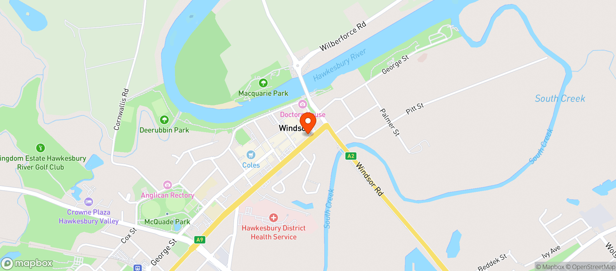 Map showing Liquorland Windsor George Street