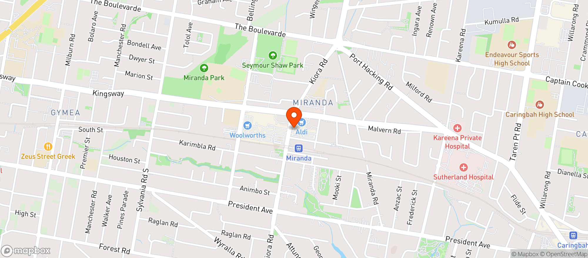 Map showing Coles