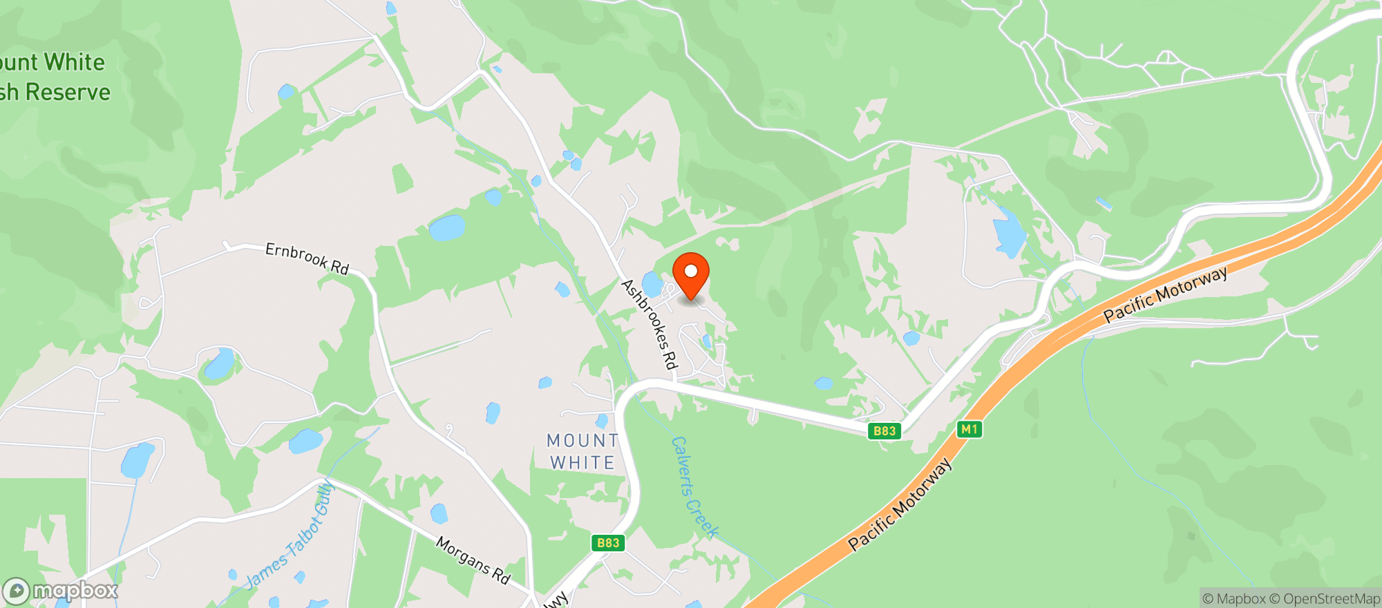 Map showing Saddles Mount White